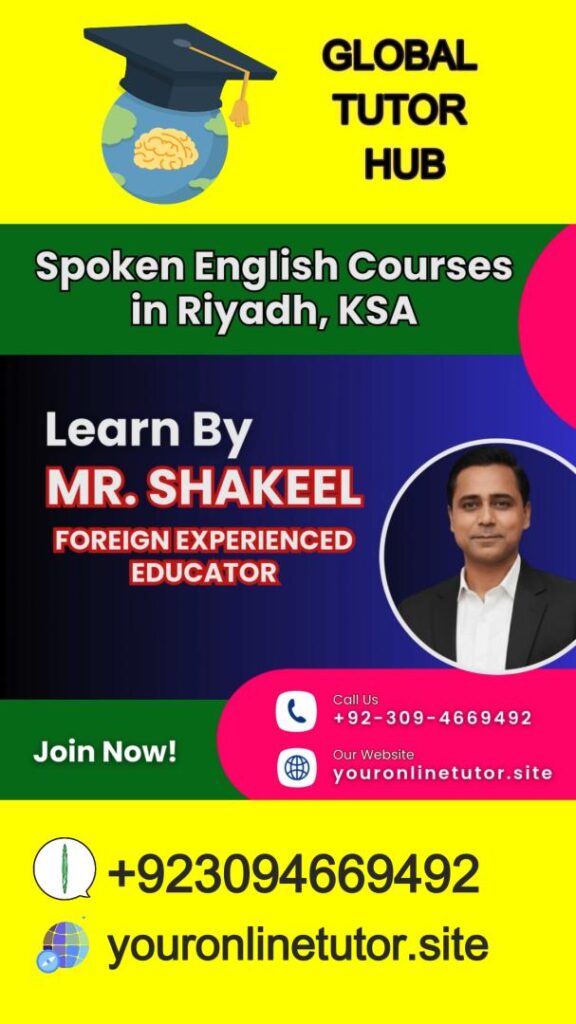 Spoken English Classes in Riyadh