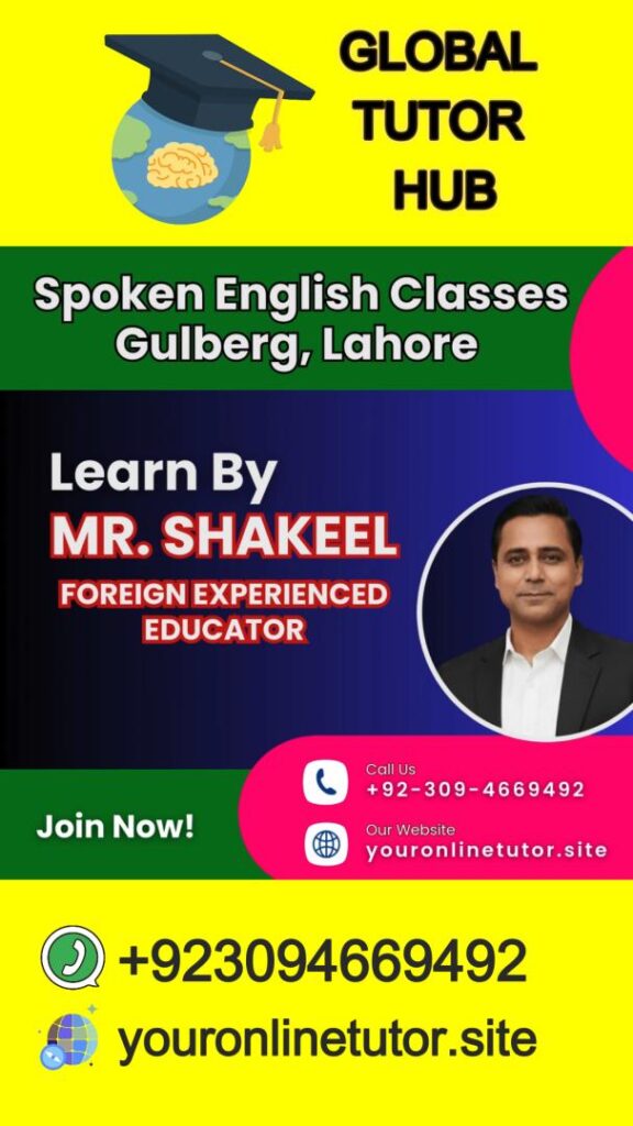 Join Best Spoken English Classes in Gulberg, Lahore. Start Learning Today