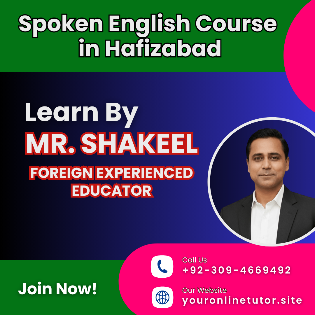 Best Spoken English Courses in Hafizabad. Join Now!
